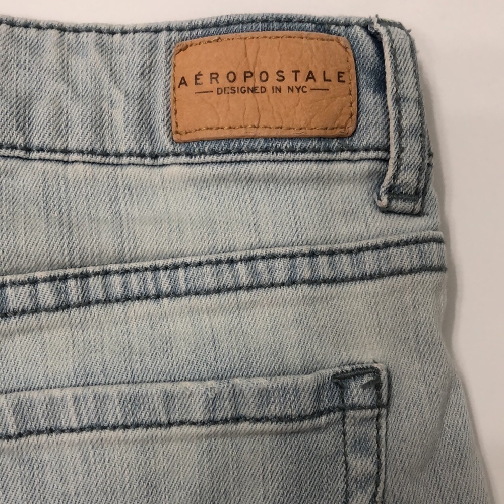 AEROPOSTALE HIGH WAISTED JEAN SHORTS - Picture 8 of 16